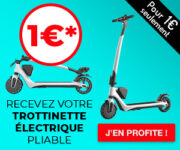 Pour 1€ seulement, recevez votre trottinette électrique pliable