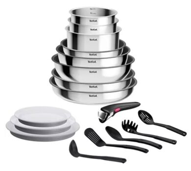 Boulanger promo Batterie de cuisine TEFAL Cook Eat 17pcs Ingenio