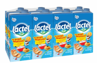 Lait Demi-Ecrémé UHT De Bons Matins LACTEL