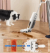 PROSCENIC Aspirateur balai laveur F10 PRO, Aspirateur laveur sans fil 3 en 1, Auto nettoyage