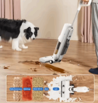 PROSCENIC Aspirateur balai laveur F10 PRO, Aspirateur laveur sans fil 3 en 1, Auto nettoyage
