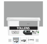 Peinture murs et boiseries Tollens gris city satin 2,5L