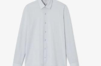 Bon plan : Chemise Jules en maille coton slim – Bleu clairBon plan