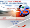 Incrivez-vous pour remporter 5 cartes à essence