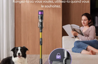 ULTENIC Aspirateur Balai Sans Fil-ultenic- UW20 -140AW/600W- 60 min/80 kPa-tube Pliable- Batterie Amovible