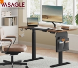 Promo VASAGLE Bureau Assis-Debout Électrique