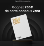 Carte cadeaux Zara de 250€
